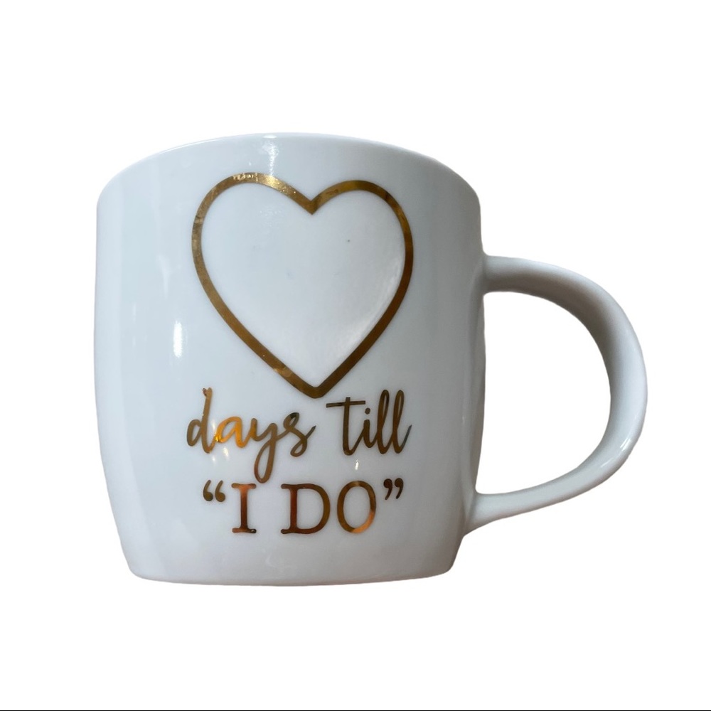 Days Till I Do Mug White Bride Wedding Ring MudPie